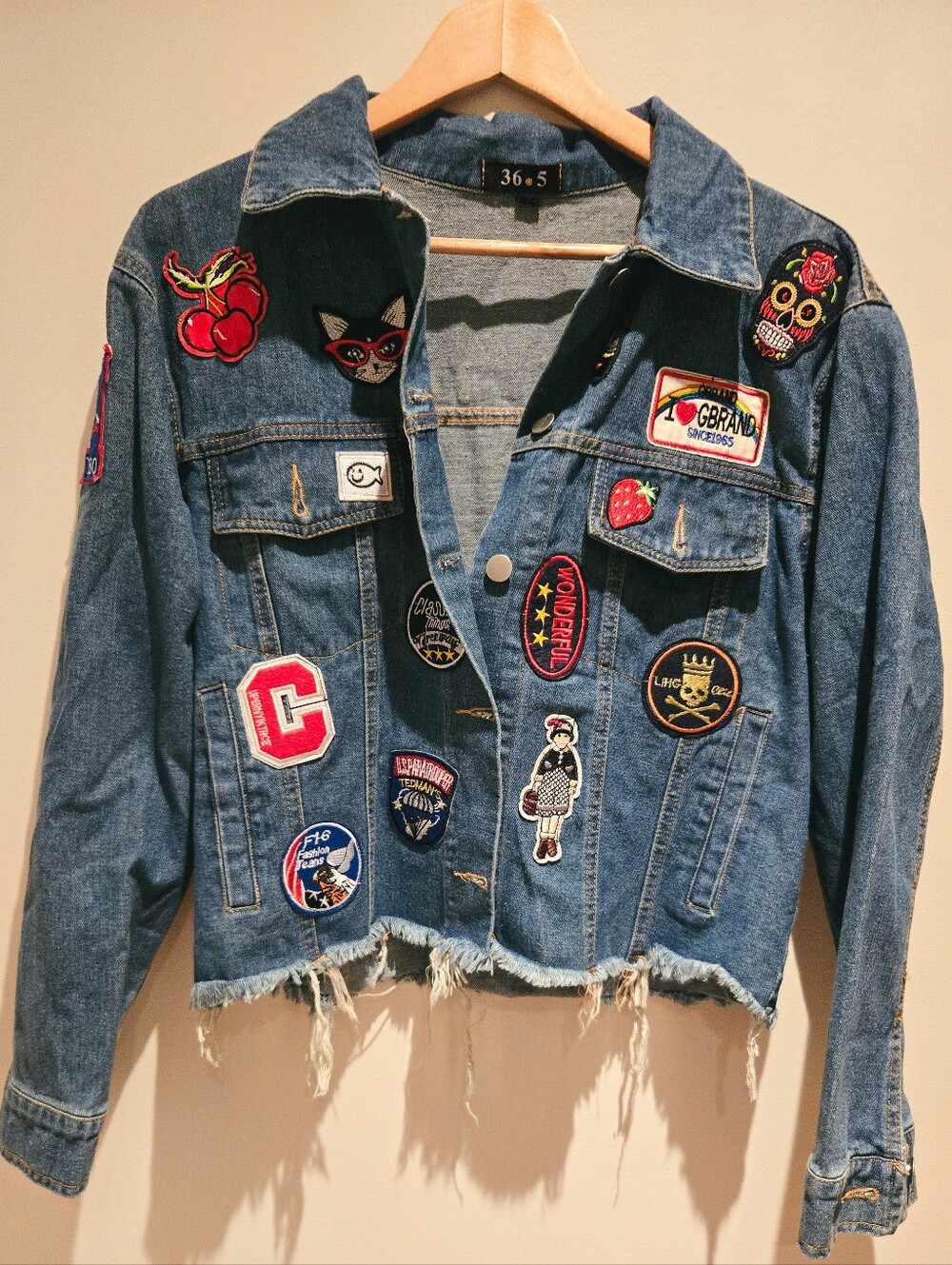 Denim Jacket with Patches